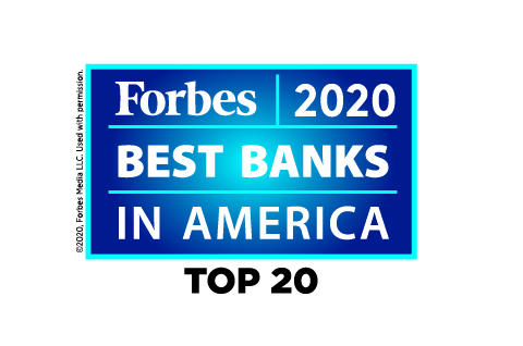 國泰萬通金控榮登福布斯2020美國銀行百強榜前二十位