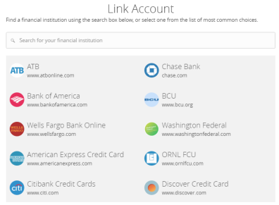 link account screenshot